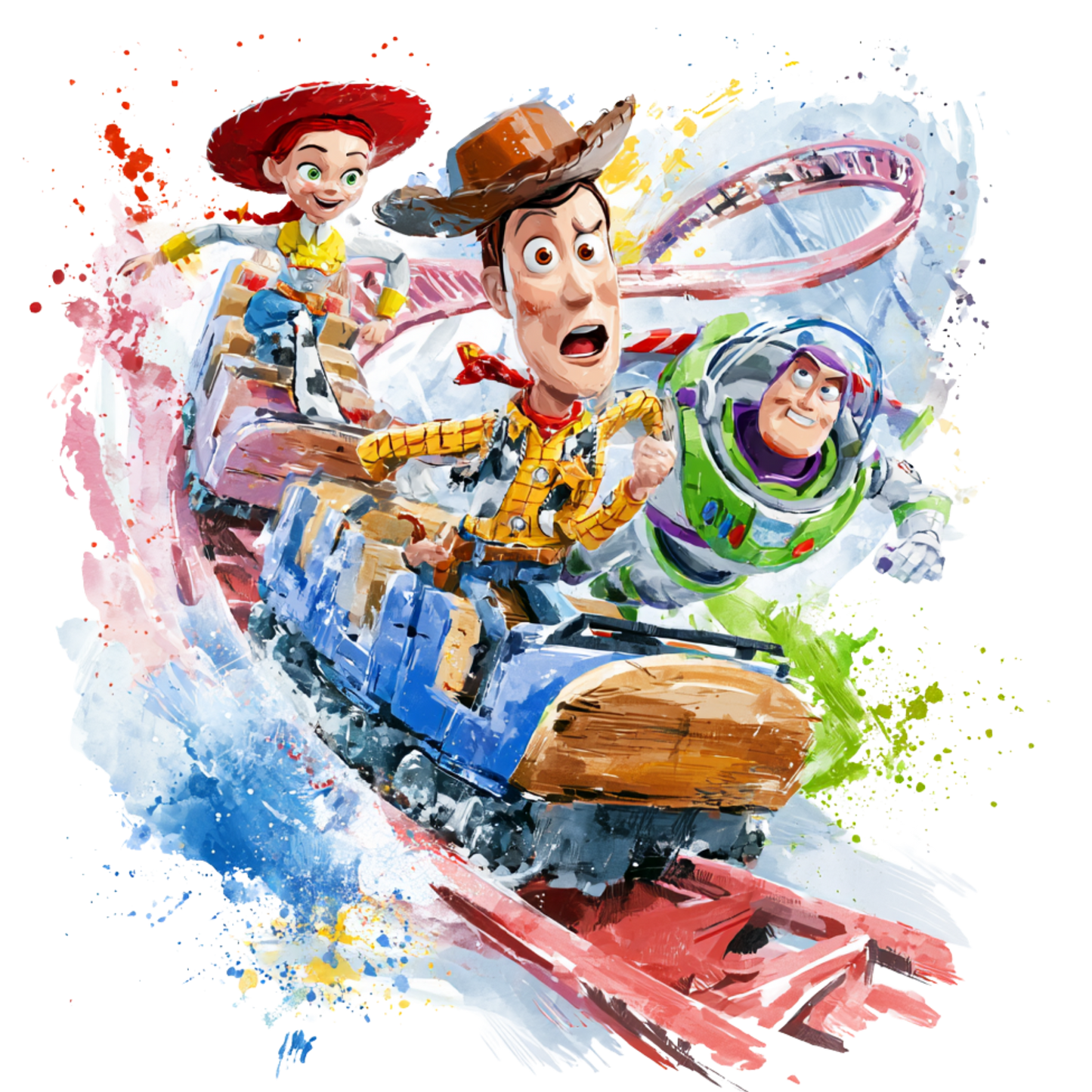 Iron On DTF Transfers For T-Shirt Clothes about 22cm 10 to choice from Toy Story 5