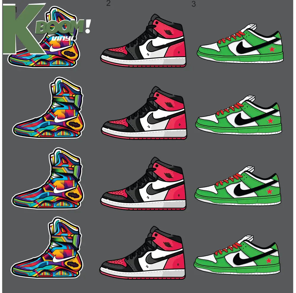 12 X NIKE VARIATIONS IRON ON HEAT TRANSFER SPORT