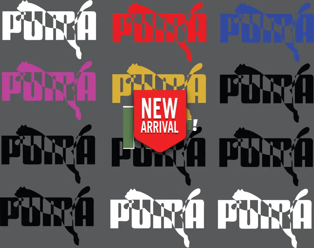 12 X Puma VARIATIONS IRON ON HEAT TRANSFER SPORT