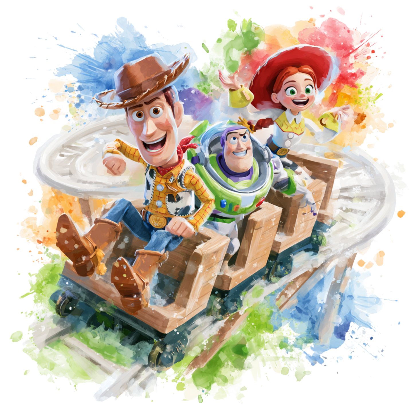 Iron On DTF Transfers For T-Shirt Clothes about 22cm 10 to choice from Toy Story 5