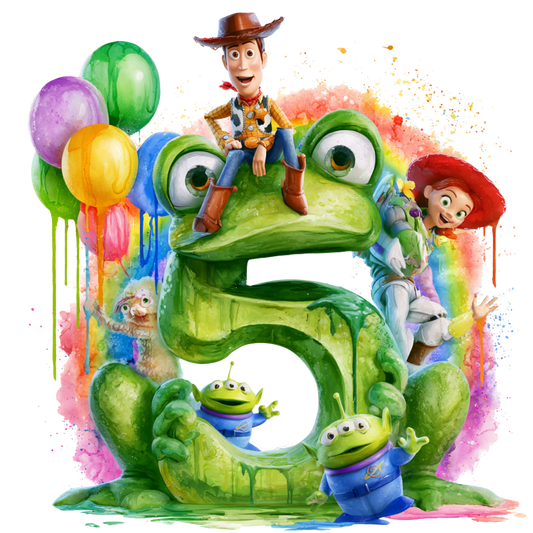Iron On DTF Transfers For T-Shirt Clothes about 22cm 10 to choice from Toy Story 5