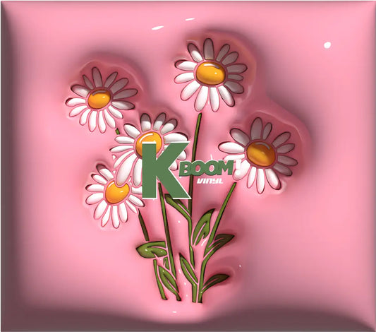 20 Oz Skinny Tumblers 3D Flowers 10 image to choice from 2