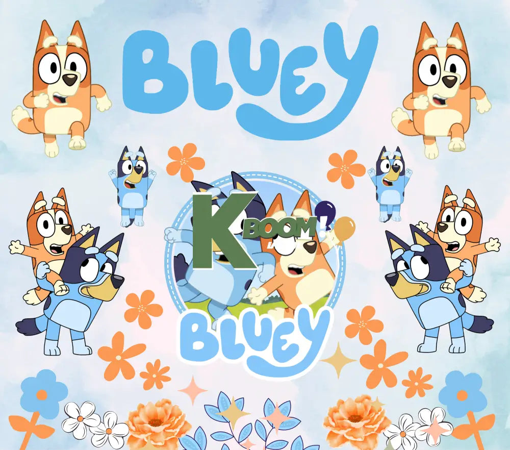 20 Oz Skinny Tumblers Bluey designs 26 image to choice from 6