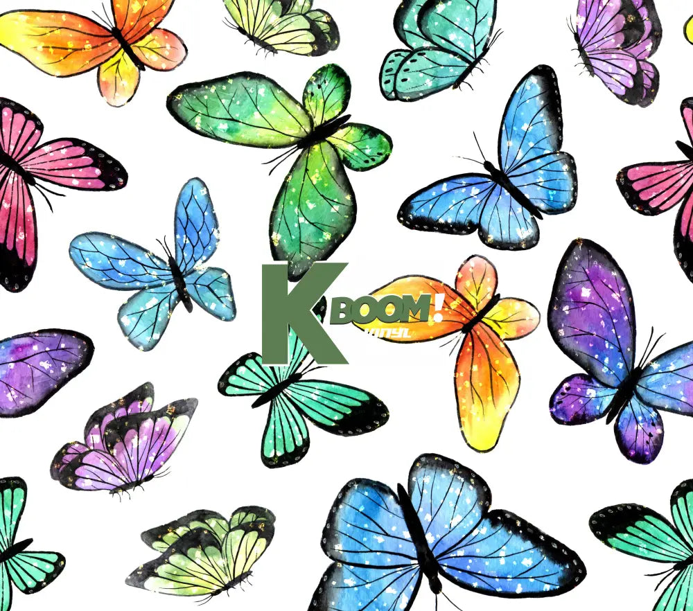 20 Oz Skinny Tumblers Butterfly