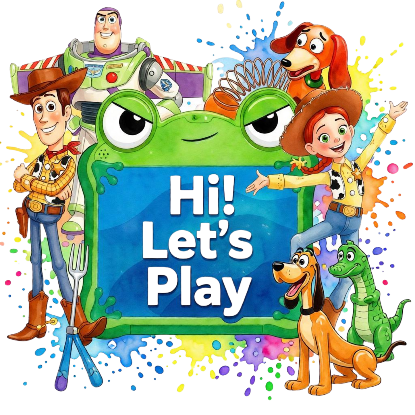 Iron On DTF Transfers For T-Shirt Clothes about 22cm 10 to choice from Toy Story 5