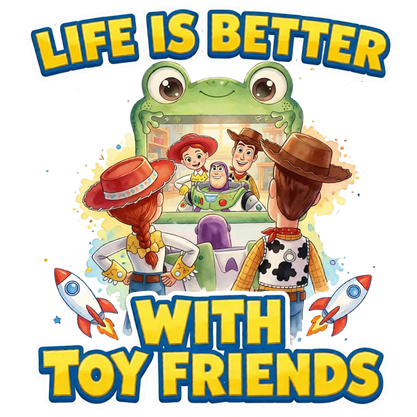 Iron On DTF Transfers For T-Shirt Clothes about 22cm 10 to choice from Toy Story 5