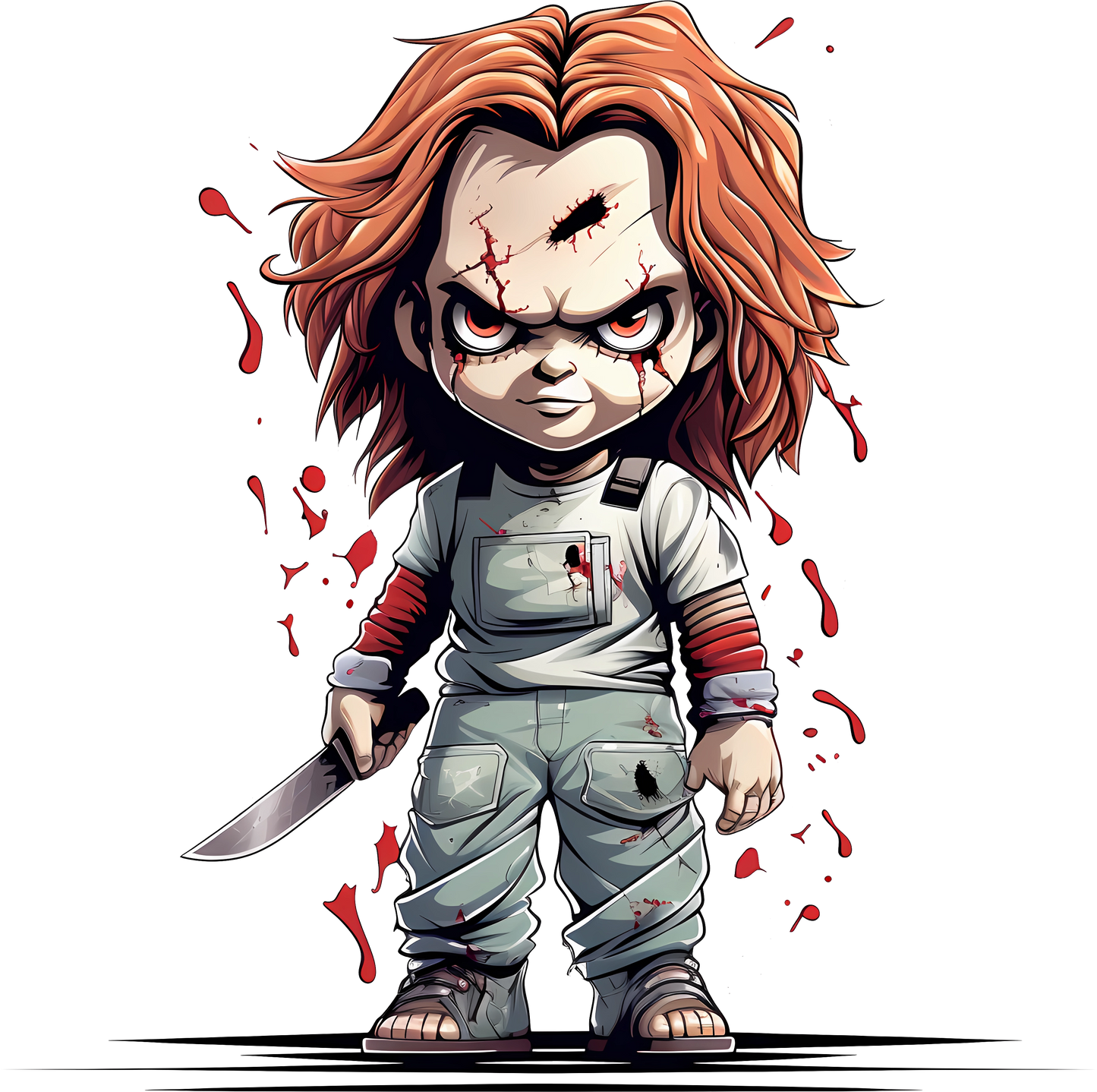 Iron On DTF Transfers For T-Shirt Clothes about 22cm Classic