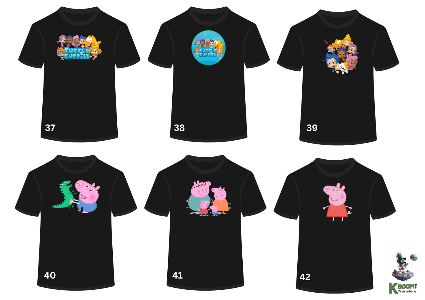 Kids jb wear Black T-Shirt + Front Print image 37 to 42