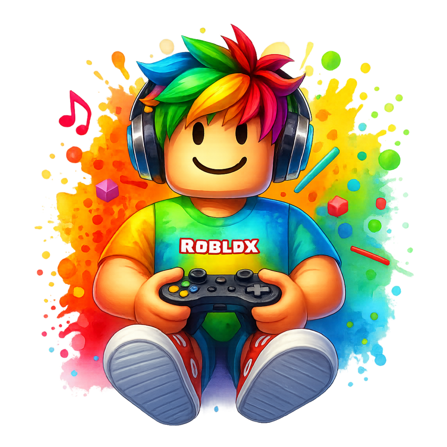 Iron On DTF Transfers For T-Shirt Clothes about 20cm 8 to choice from Roblox 7