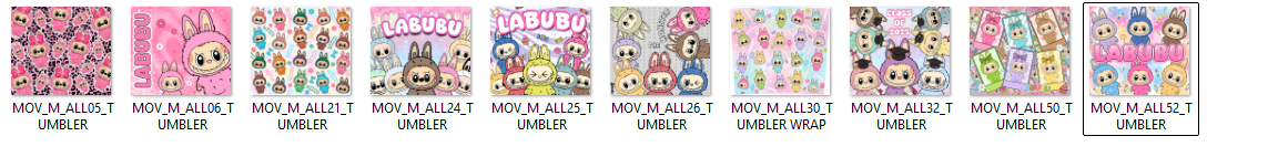 Sublimation prints package / Ready to press 16pc (48)