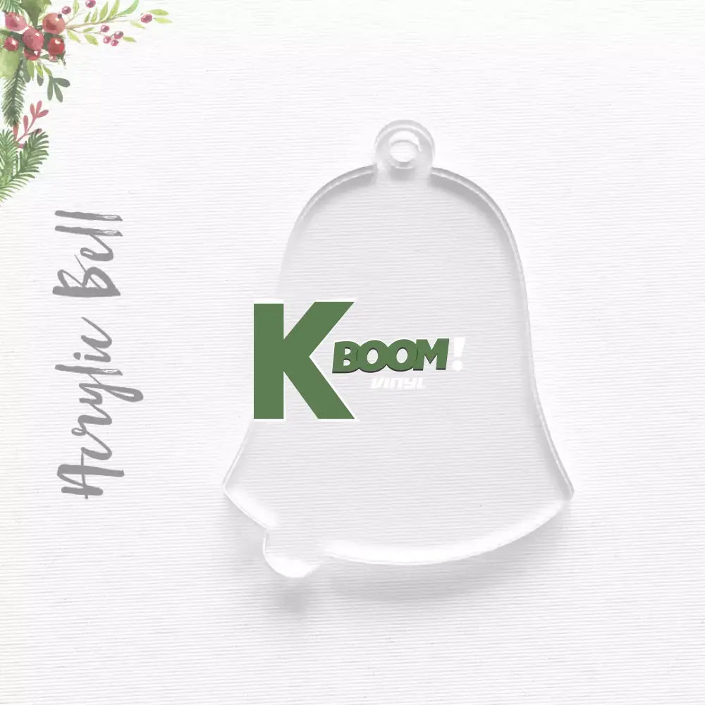 ACRYLIC ACRYLIC CHRISTMAS ORNAMENTS BLANK BELL Blanks