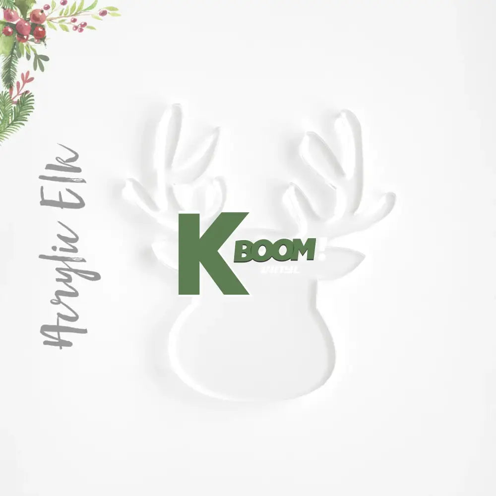 ACRYLIC CHRISTMAS ORNAMENTS BLANK ELK Blanks