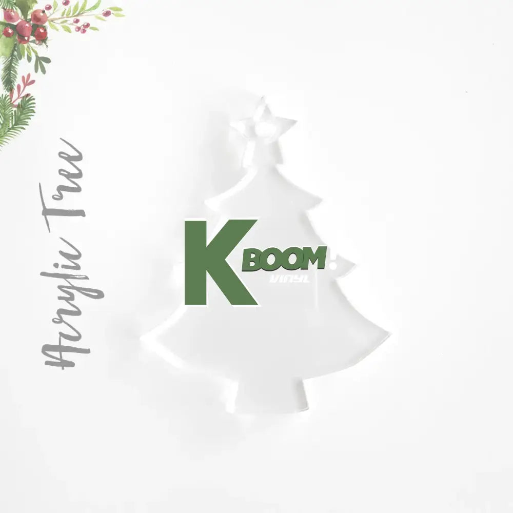 ACRYLIC CHRISTMAS ORNAMENTS BLANK TREE Blanks