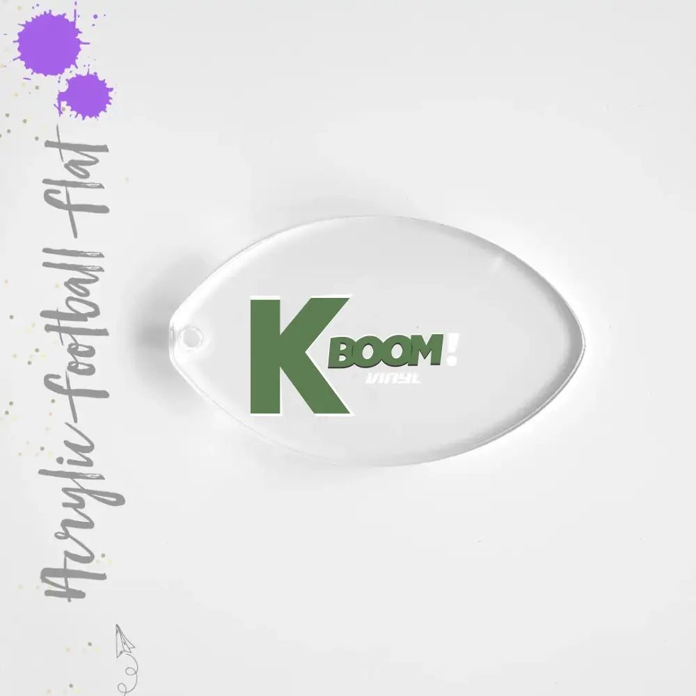 ACRYLIC FOOTBALL FLAT Blanks