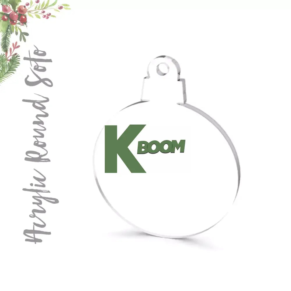 ACRYLICCHRISTMAS ORNAMENTS BLANK ROUND Blanks