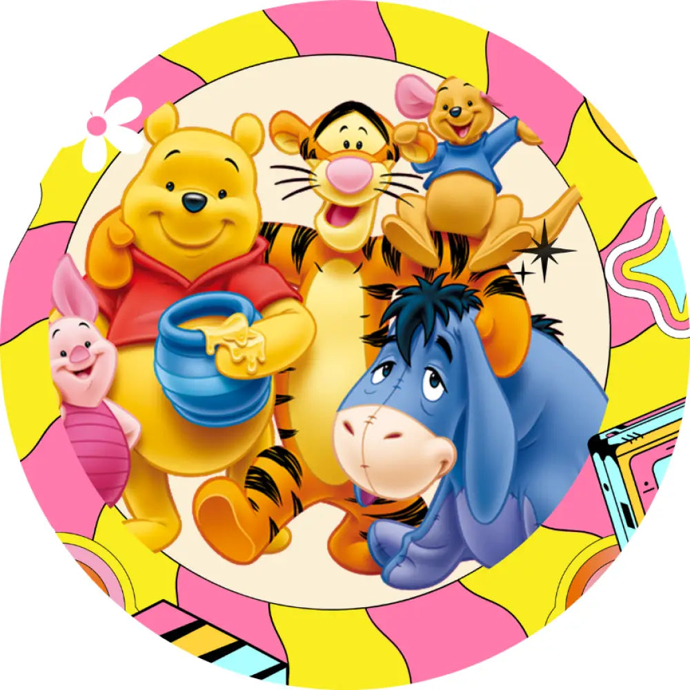 Car Coaster 6 per page Pooh design 18 images to choice from 3