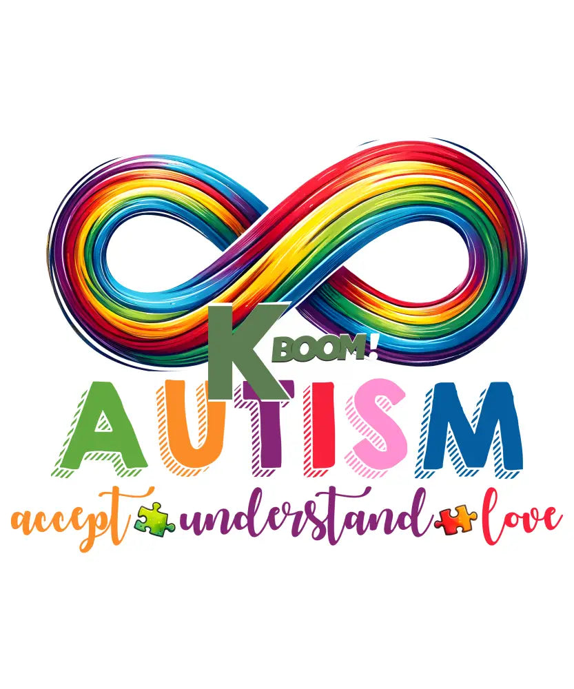 Iron On DTF Transfers For T-Shirt Clothes about 15cm Autism 13 DTF Transfers