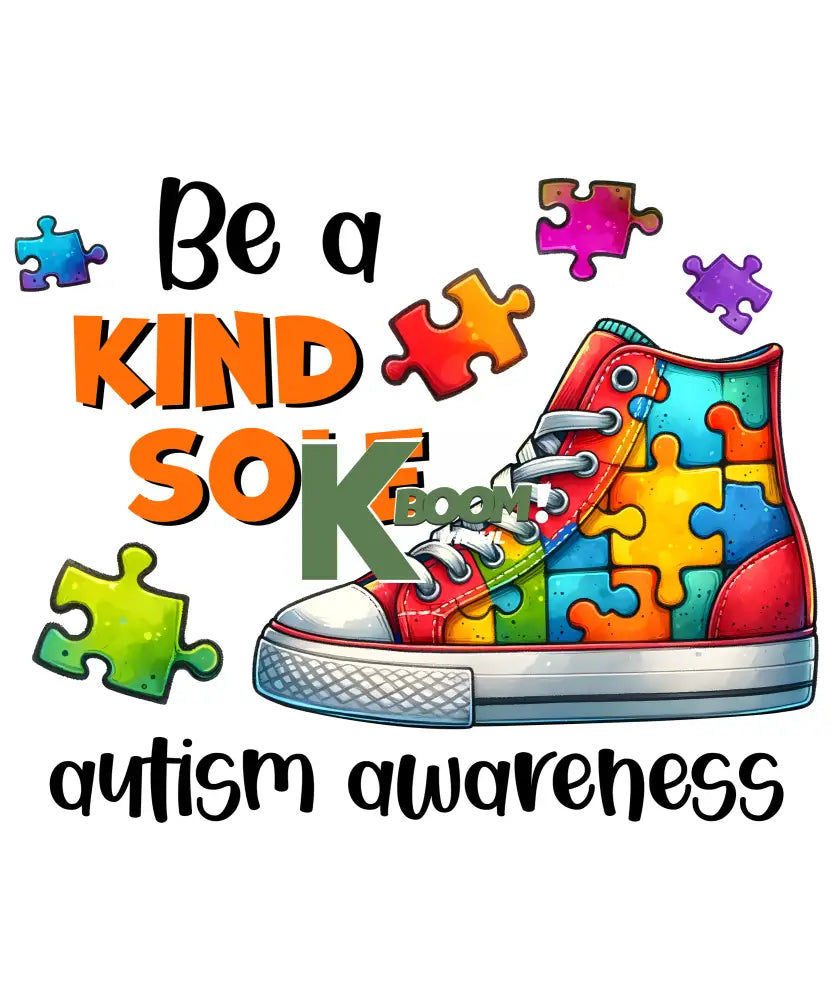 Iron On DTF Transfers For T-Shirt Clothes about 15cm Autism 6 DTF Transfers