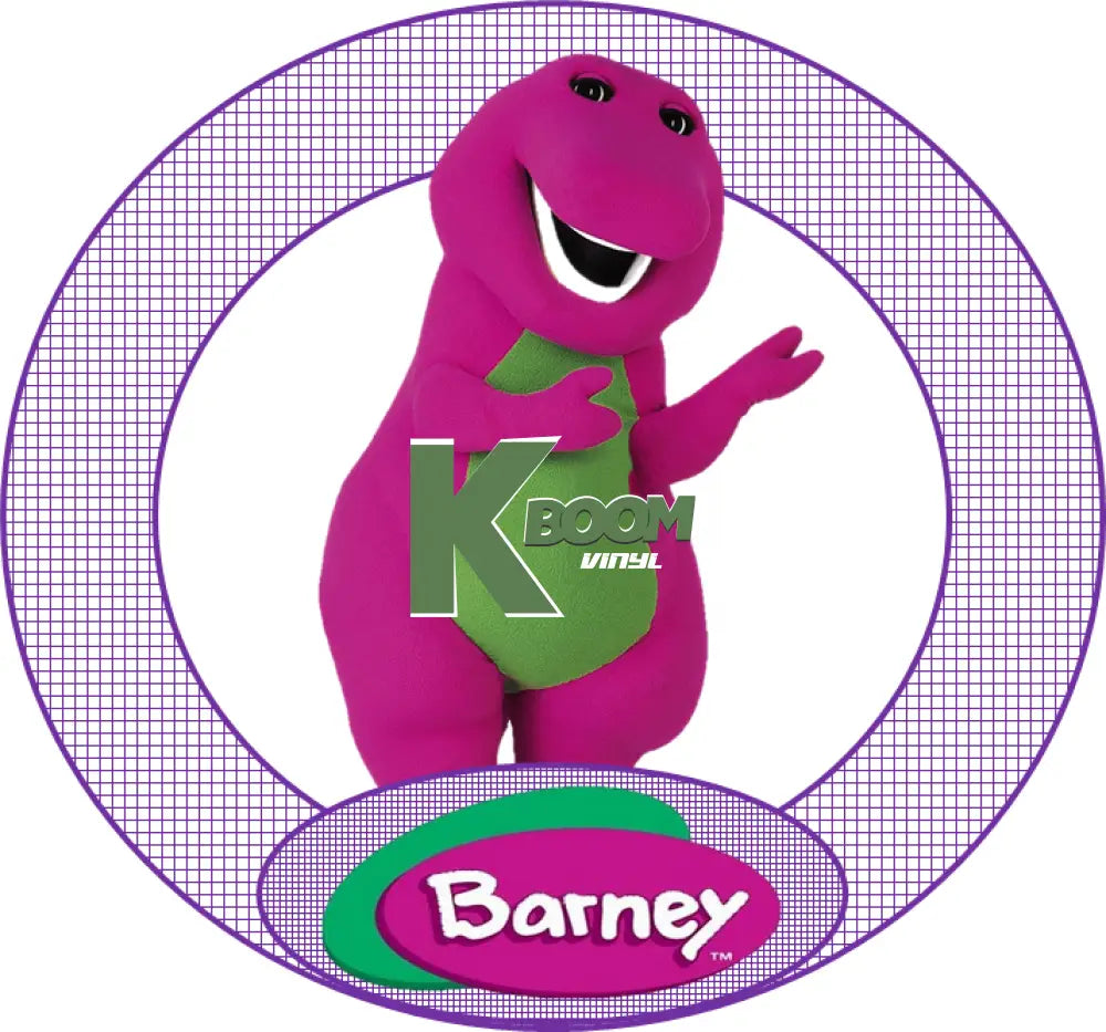 Iron On DTF Transfers For T-Shirt Clothes about 15cm Barney 1 DTF Transfers