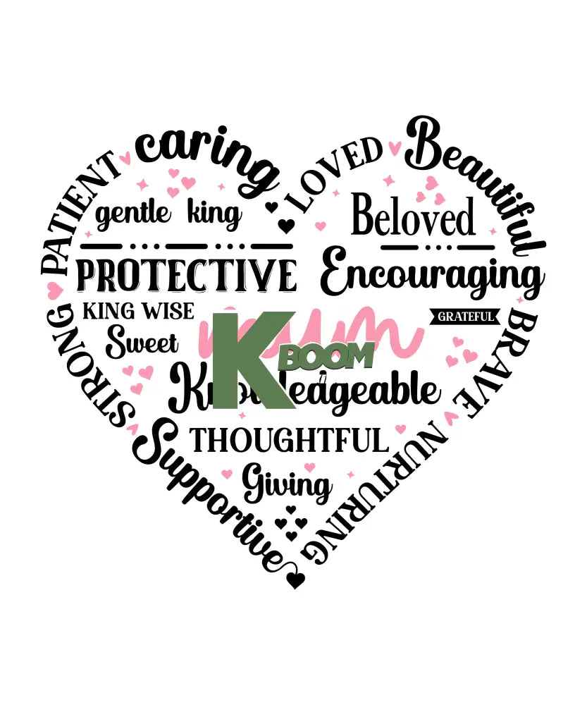 Iron On DTF Transfers For T-Shirt Clothes about 15cm MUM 4 DTF Transfers