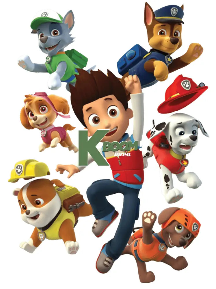 Iron On DTF Transfers For T-Shirt Clothes about 15cm Paw Patrol 4 DTF Transfers