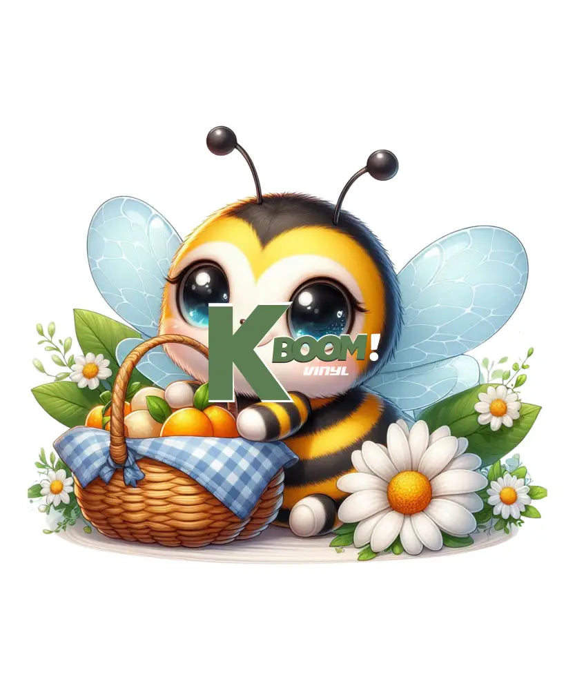 Iron On DTF Transfers For T-Shirt Clothes about 20cm Bee 6 DTF Transfers