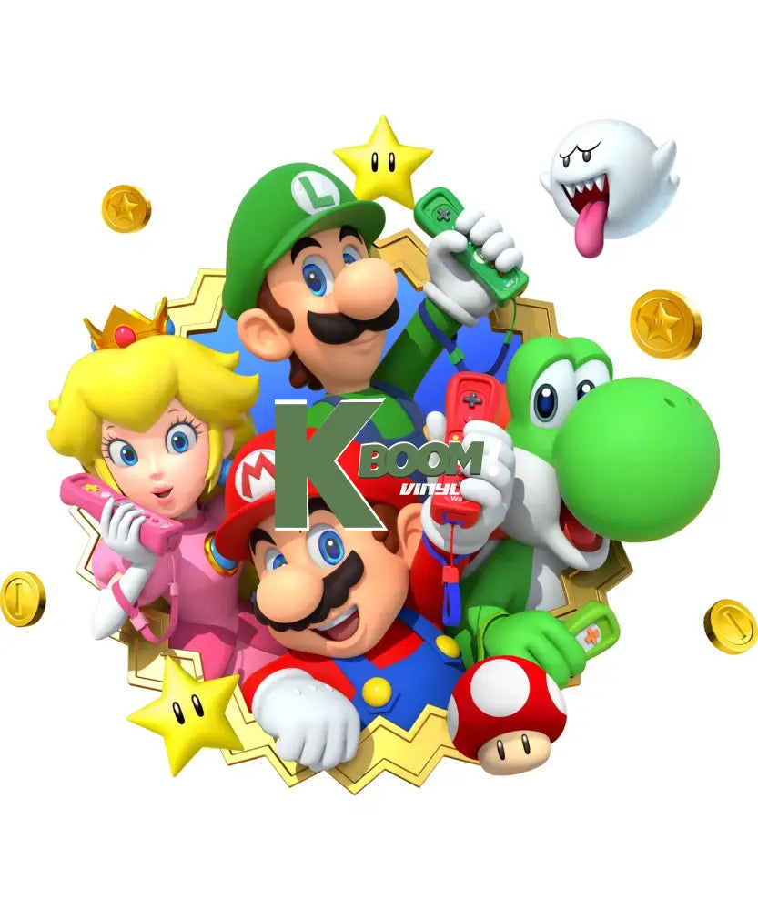 Iron On DTF Transfers For T-Shirt Clothes about 20cm Mario1 DTF Transfers