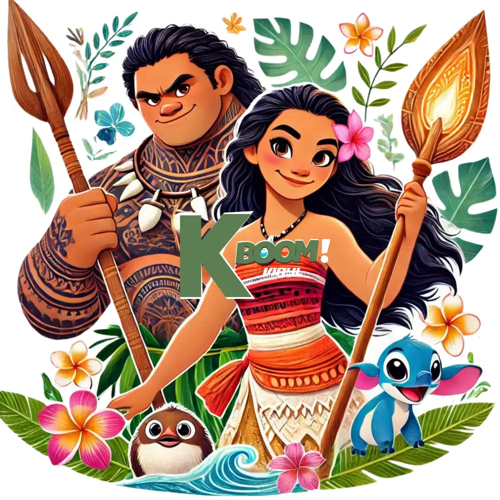 Iron On DTF Transfers For T-Shirt Clothes about 20cm moana 12 DTF Transfers