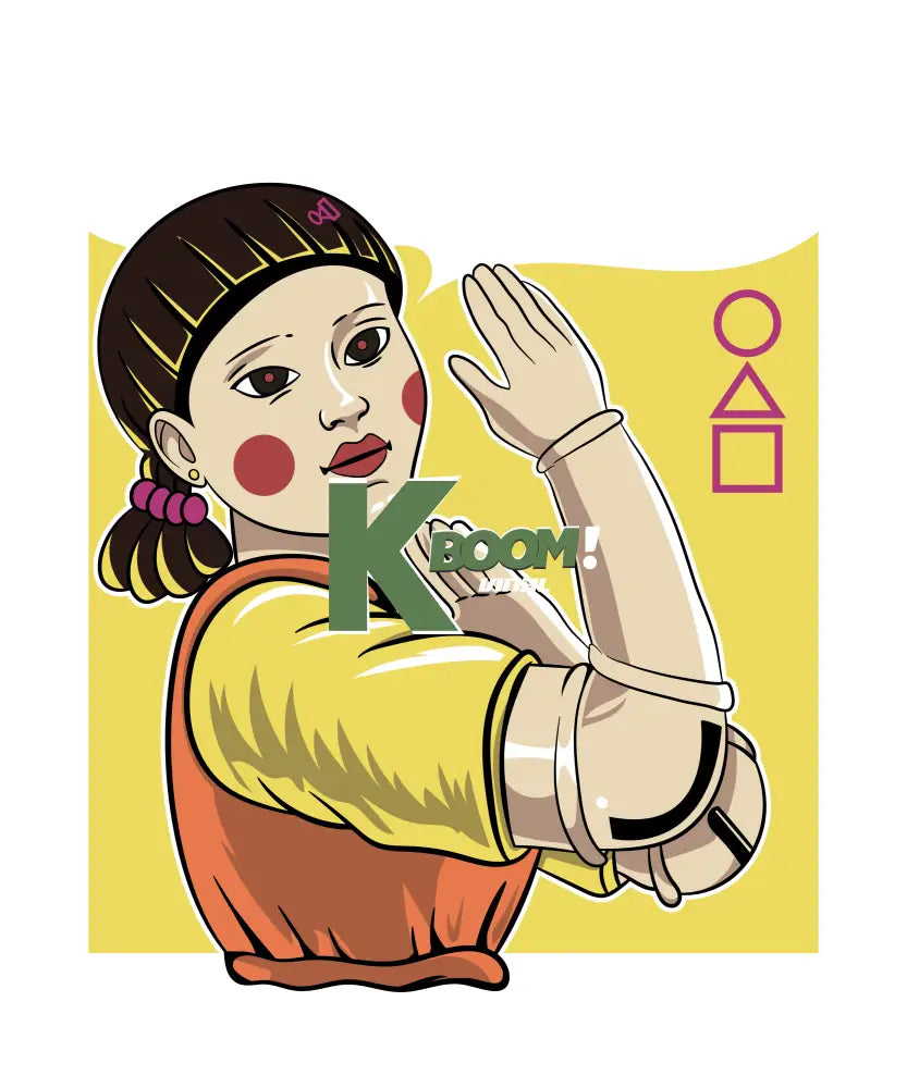 Iron On DTF Transfers For T-Shirt Clothes about 20cm squid 1 DTF Transfers