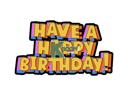 Iron On DTF Transfers For T-Shirt Clothes about 22cm Birthday 2 DTF Transfers