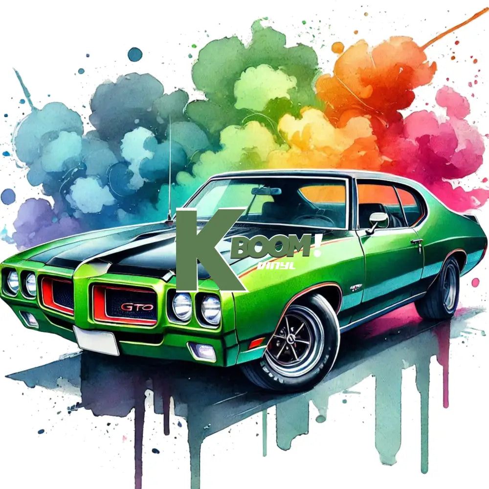 Iron On DTF Transfers For T-Shirt Clothes about 25cm cars 4 DTF Transfers