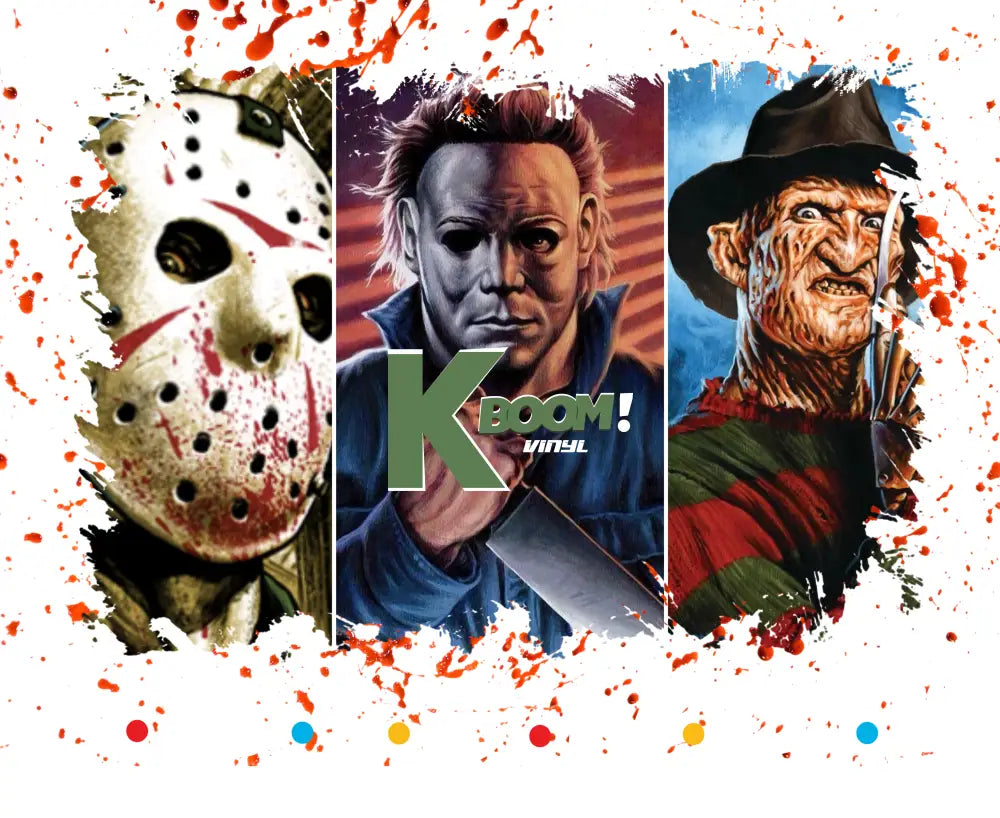 Iron On DTF Transfers For T-Shirt Clothes about 25cm horror 13 DTF Transfers