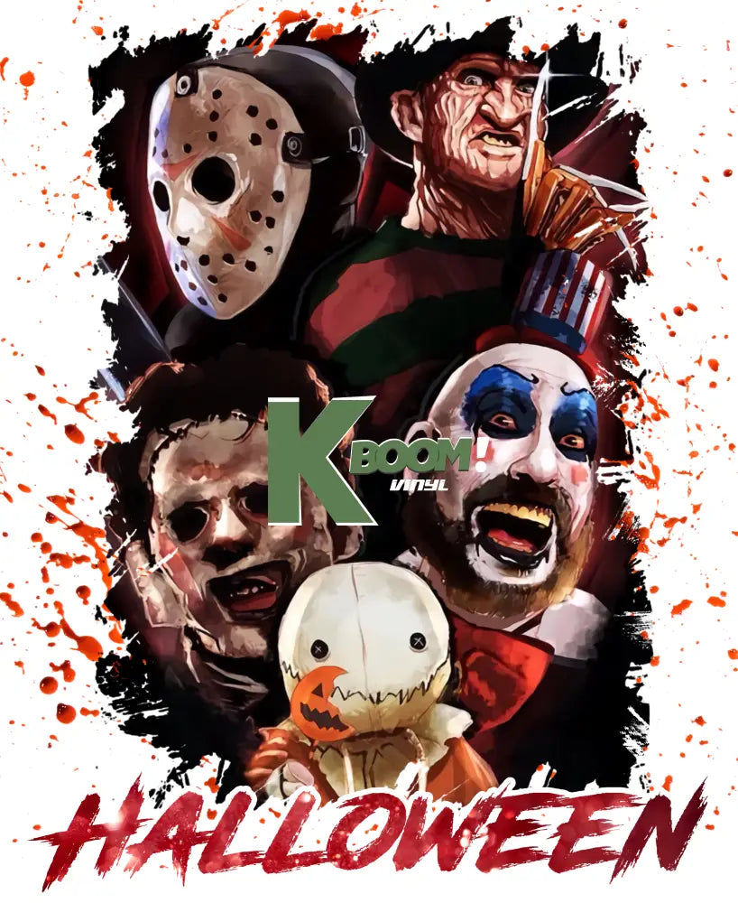 Iron On DTF Transfers For T-Shirt Clothes about 25cm horror 14 DTF Transfers