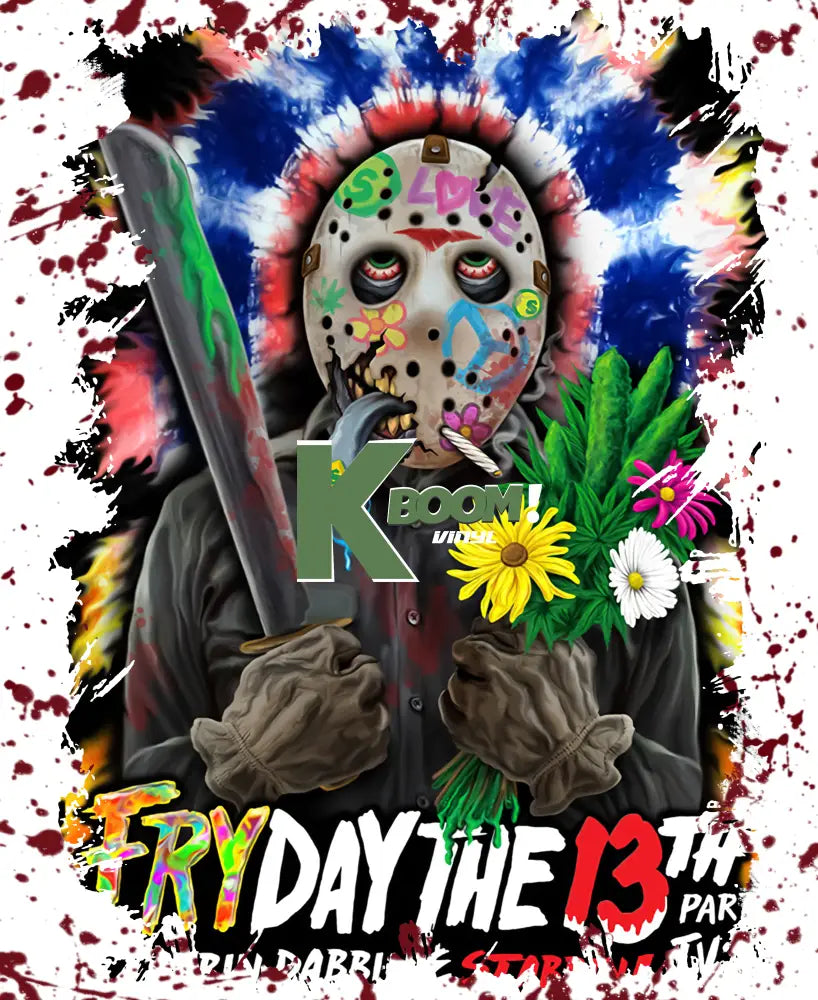 Iron On DTF Transfers For T-Shirt Clothes about 25cm horror 6 DTF Transfers