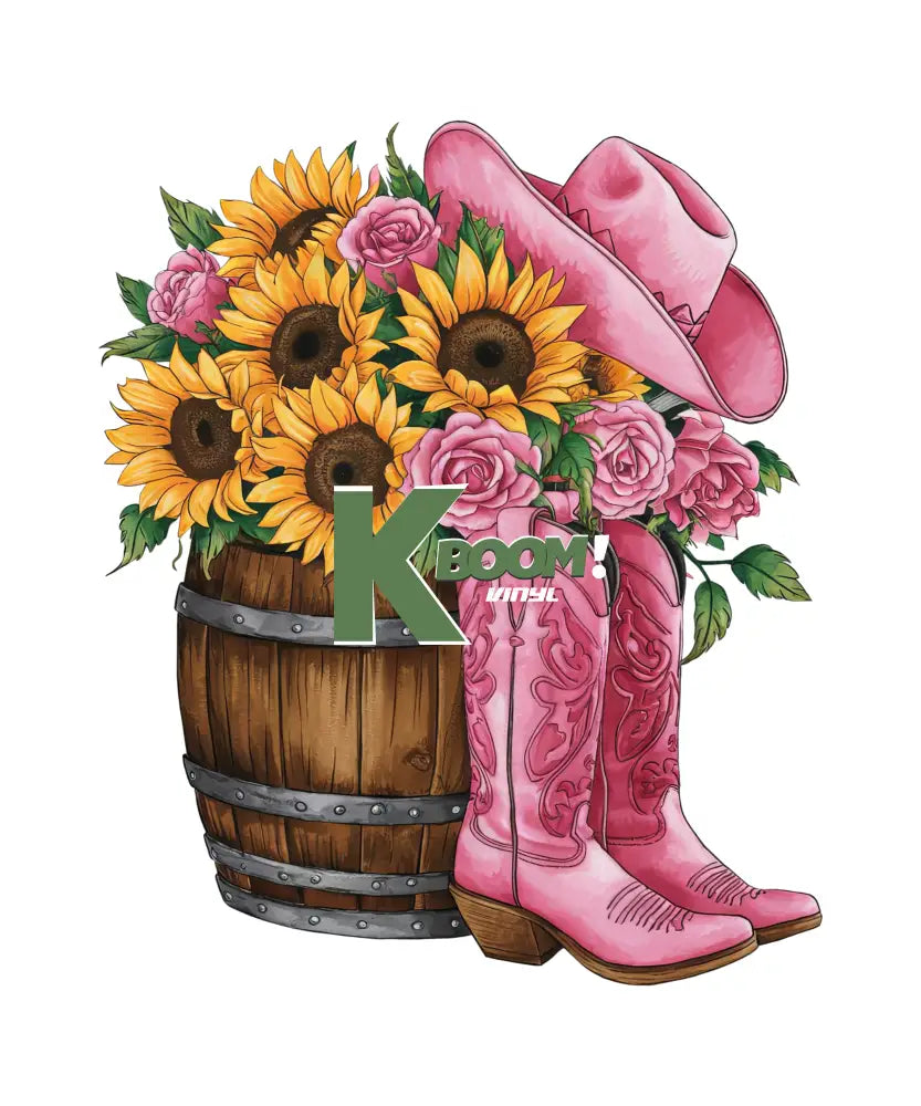 Iron On DTF Transfers For T-Shirt Clothes about 25cm Pink 3 DTF Transfers