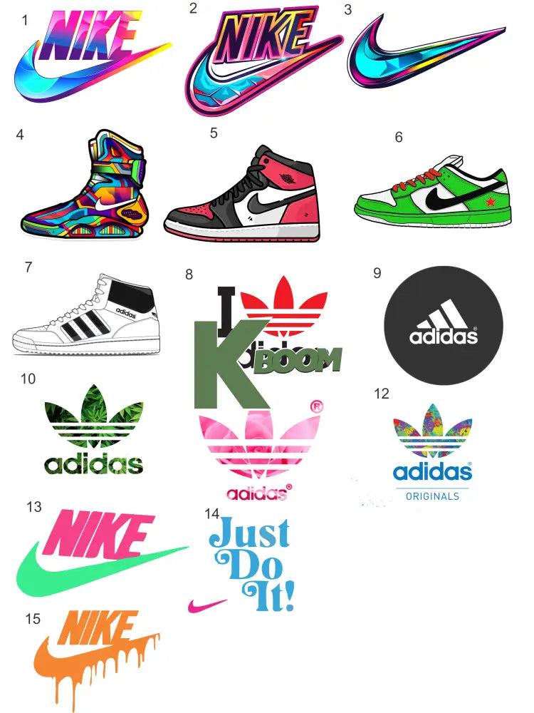 Iron On DTF Transfers For T-Shirt Clothes about 8cm - 10cm a logo DTF Transfers