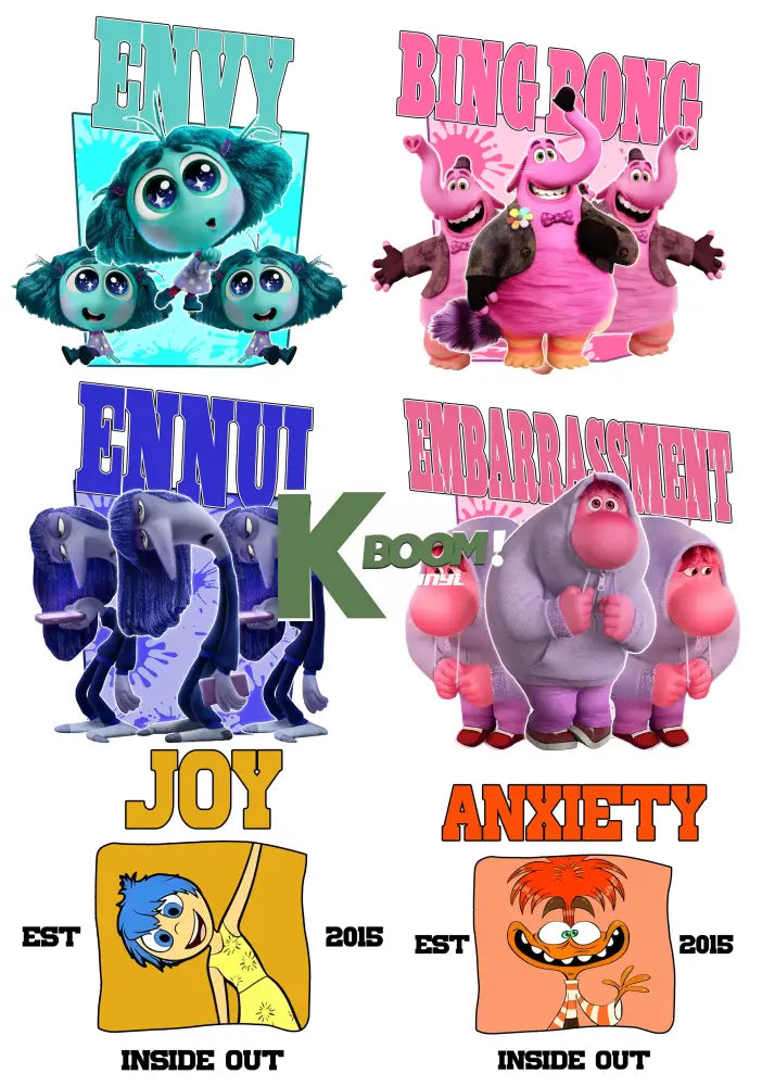 Iron On DTF Transfers inside out Bulk 15cm each logo For T-Shirt DTF Transfers