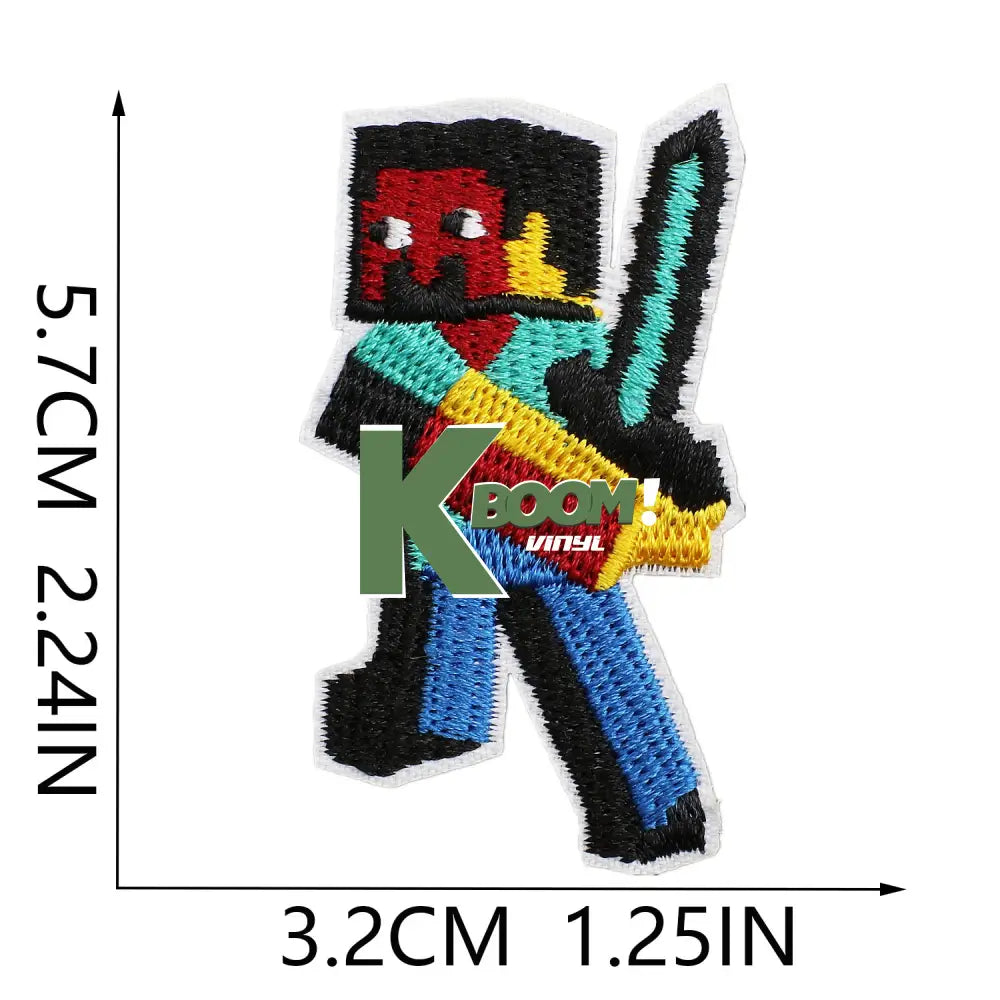 Iron-On Patches Minecraft