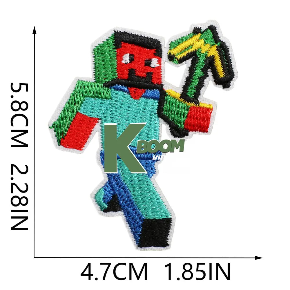 Iron-On Patches Minecraft