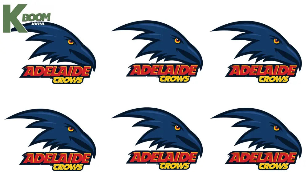 Iron on Transfer x 6 - AFL Adelaide crows