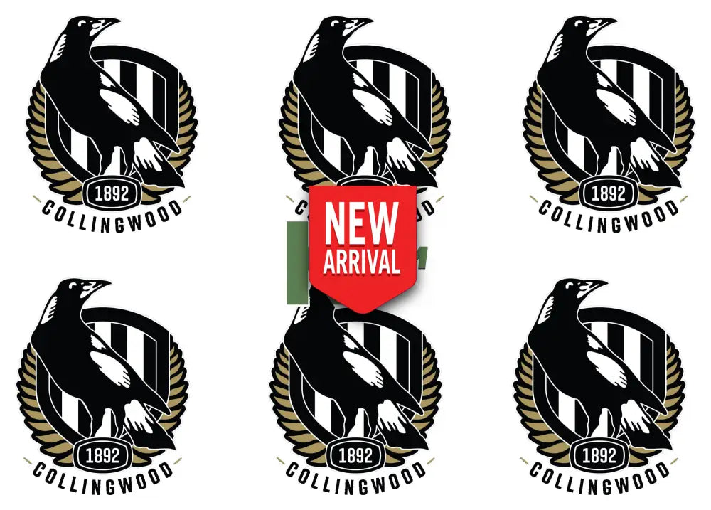 Iron on Transfer x 6 - AFL Collingwood