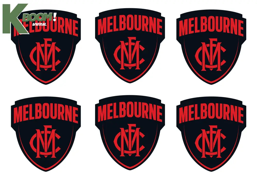 Iron on Transfer x 6 - AFL Melbourne