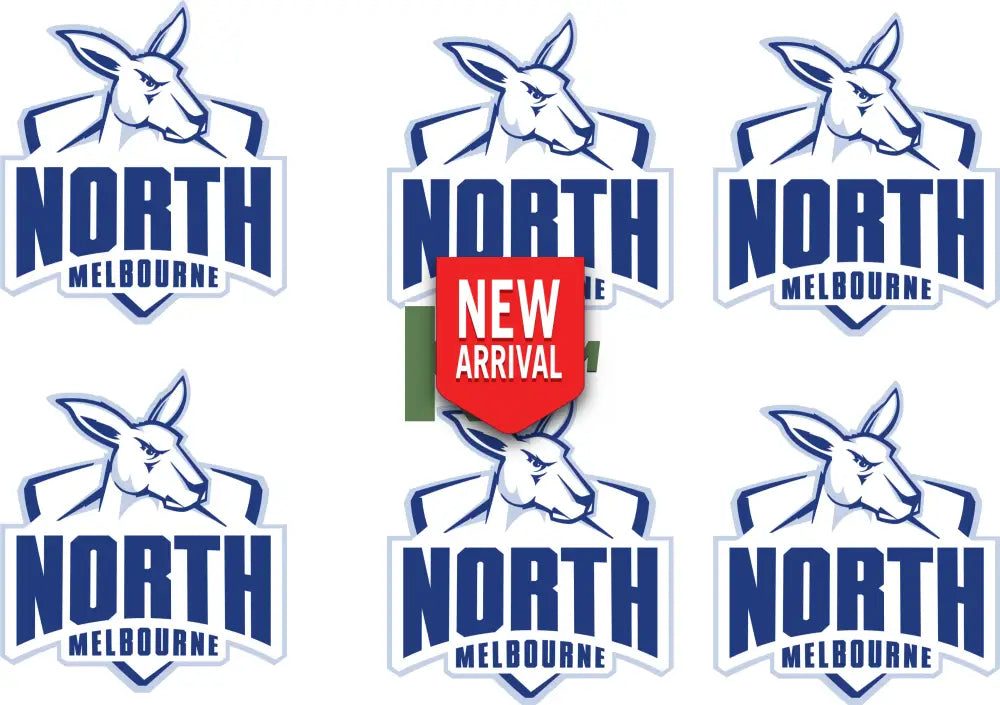 Iron on Transfer x 6 - AFL North Melbourne