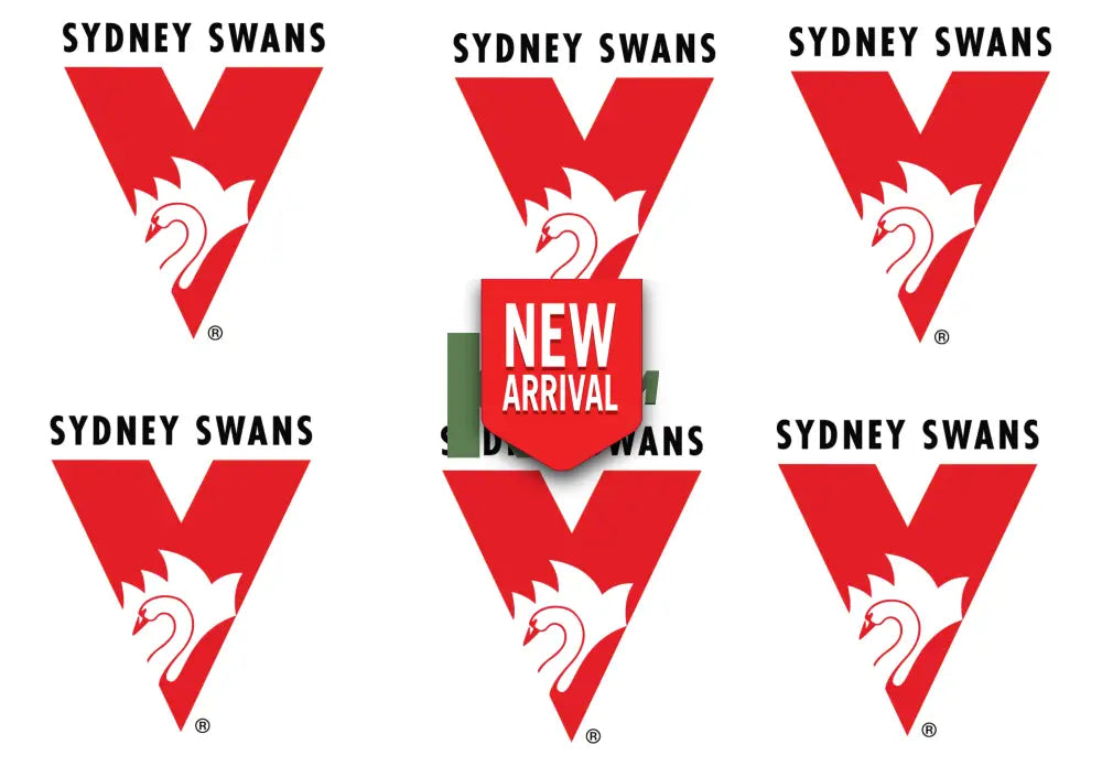 Iron on Transfer x 6 - AFL Sydney Swans