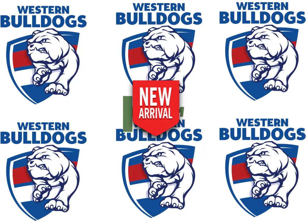 Iron on Transfer x 6 - AFL Western Bulldogs