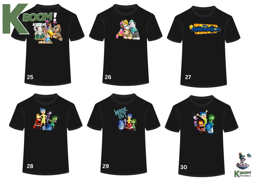 Kids jb wear Black T-Shirt + Front Print image 25 to 30