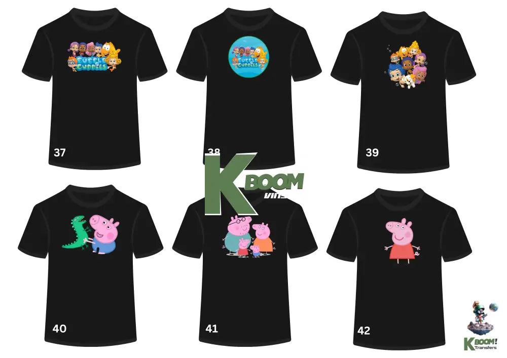 Kids jb wear Black T-Shirt + Front Print image 37 to 42