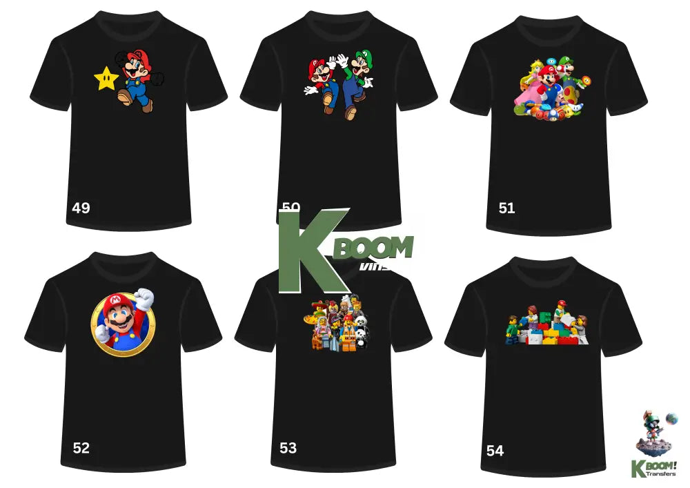 Kids jb wear Black T-Shirt + Front Print image 49 to 54