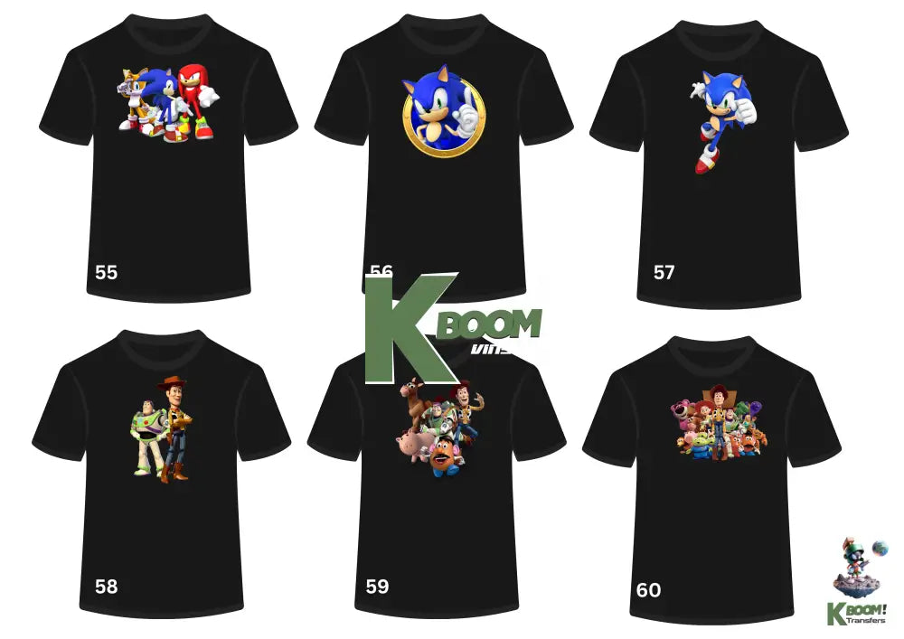 Kids jb wear Black T-Shirt + Front Print image 55 to 60