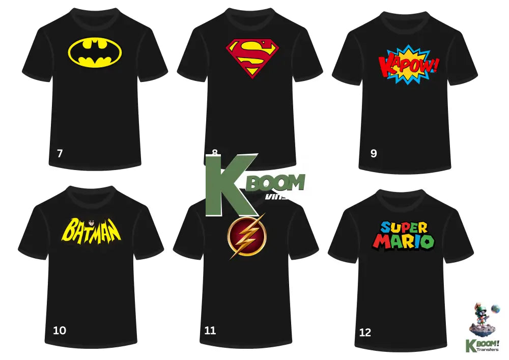 Kids jb wear Black T-Shirt + Front Print image 7 to 12